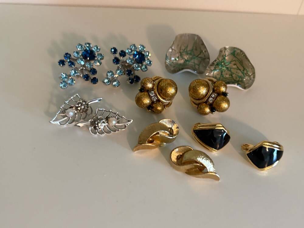 Vintage Clip-On Earring Collection - Coro, Monet, and Mixed Styles